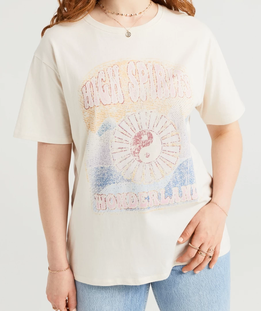 HIGH SPIRITS OVERSIZED GRAPHIC TSHIRT - Image 3