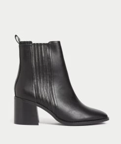 HARPER BLOCK HEEL BOOT - BLACK