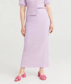 REN TEXTURED MAXI SKIRT