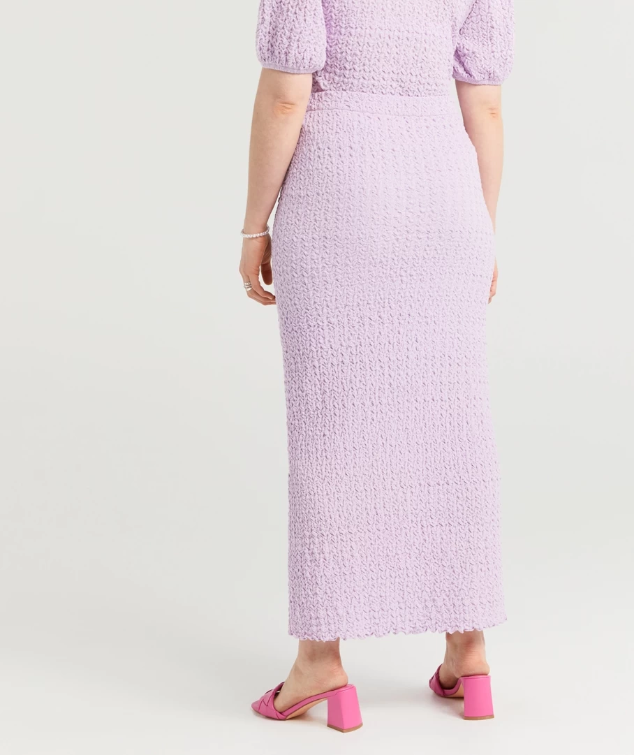 REN TEXTURED MAXI SKIRT - Image 4