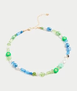 YIN YANG MIXED BEAD NECKLACE