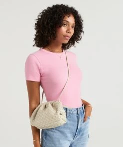 LACEY WEAVE CROSSBODY BAG