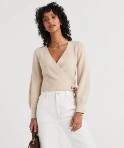 JESSE SUPERSOFT WRAP KNIT SWEATER