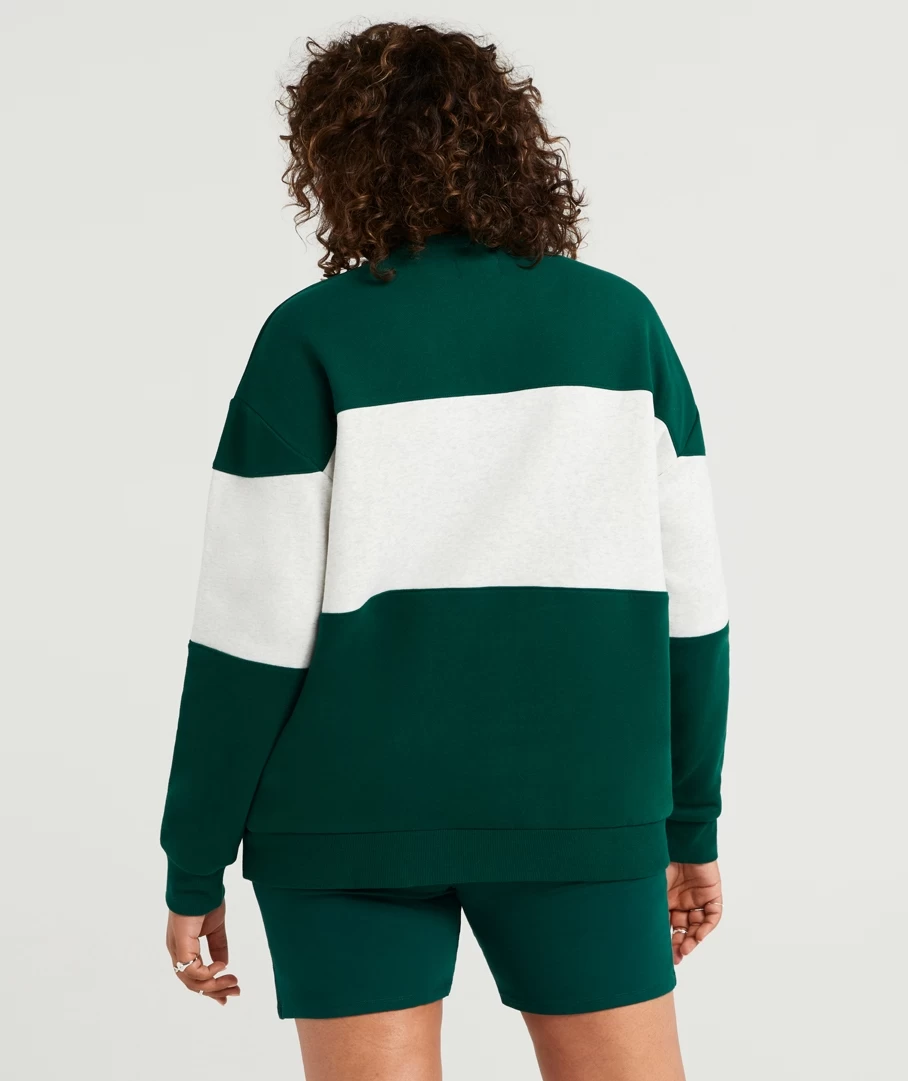 REWIND COLLEGIATE PANELLED OVERSIZED SWEAT - Image 2