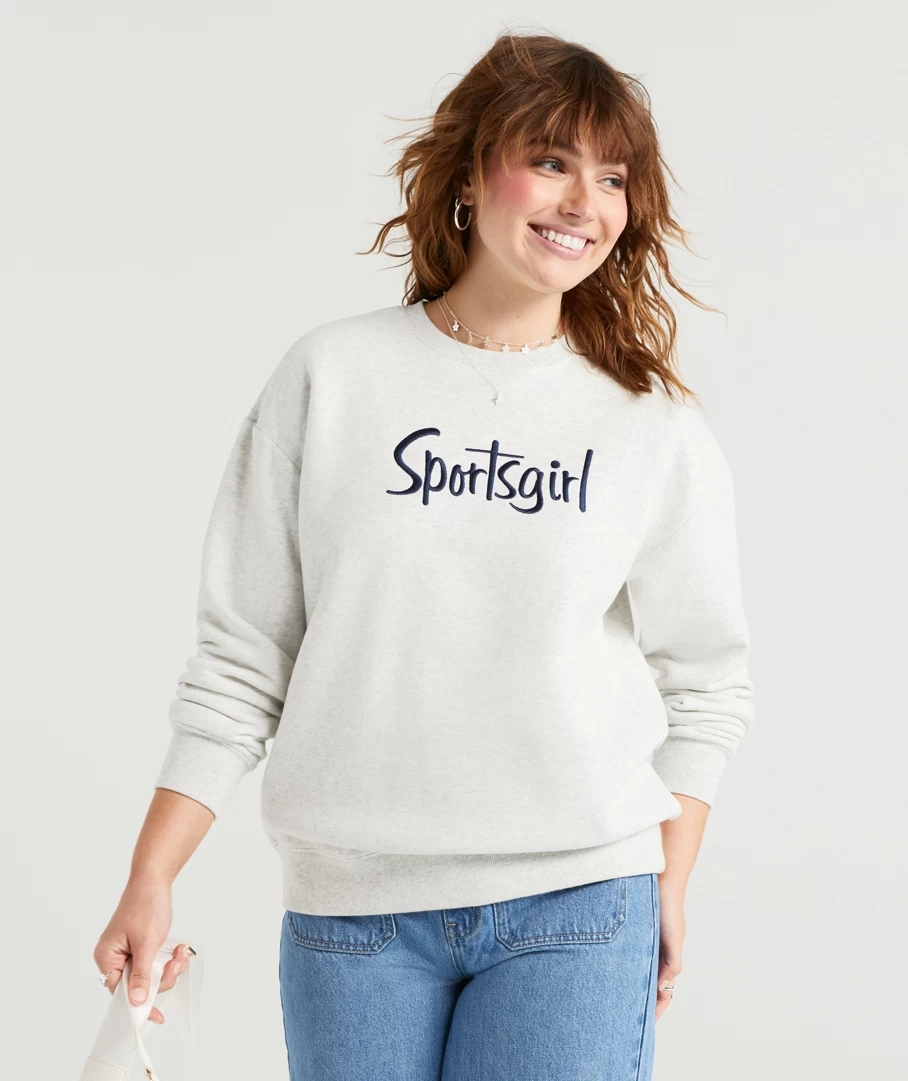 REWIND OVERSIZED TRADITIONAL LOGO SWEAT