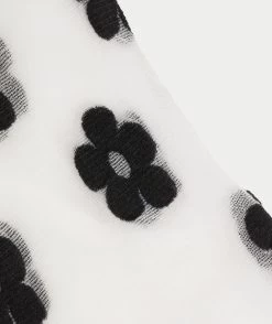 FLORAL MESH FRILL SOCK