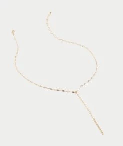 GOLD Y DROP NECKLACE