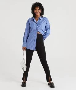 CARA ECOVERO PONTE SPLIT FRONT PANT