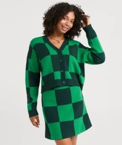 LAYLA CHECK JACQUARD CARDI CO-ORD