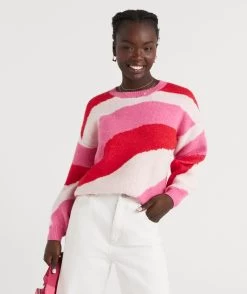 GEMMA JACQUARD KNIT SWEATER