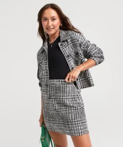 KENDALL TWEED MINI SKIRT