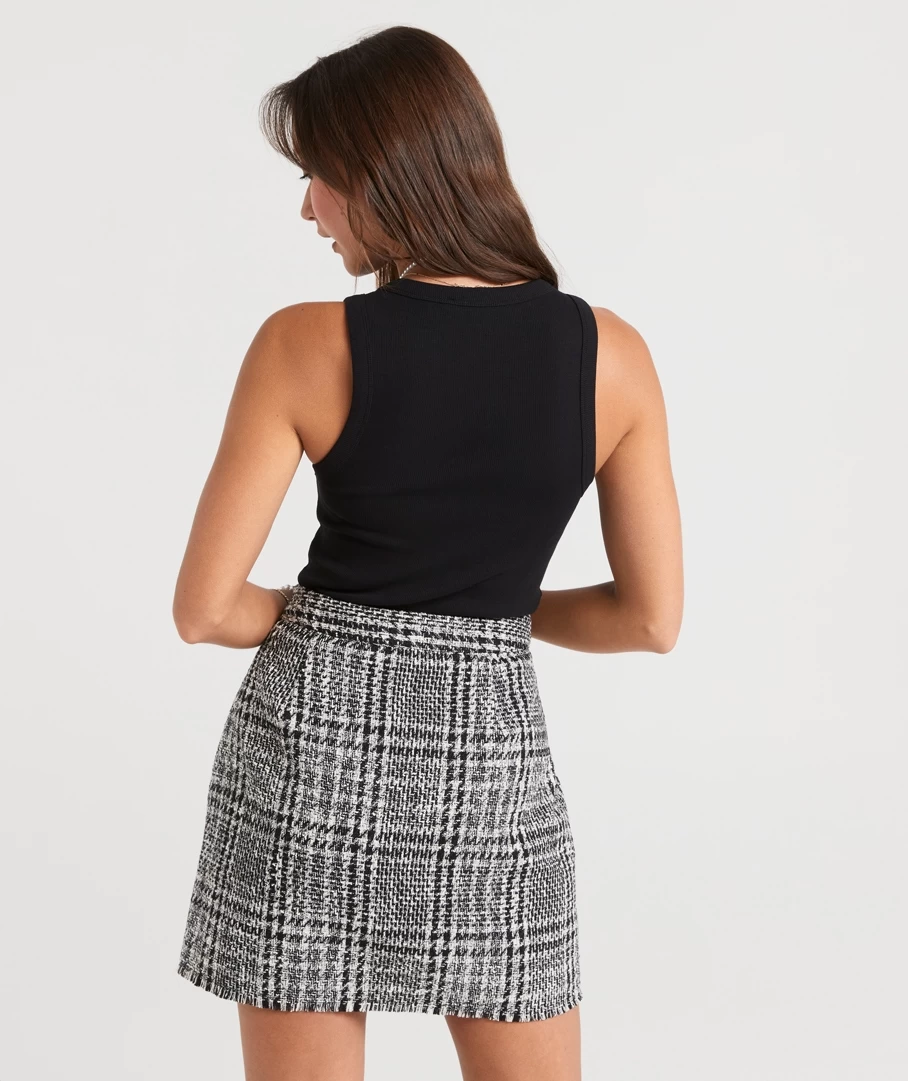 KENDALL TWEED MINI SKIRT - Image 3