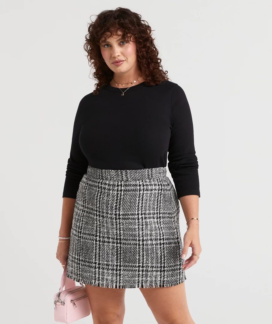 KENDALL TWEED MINI SKIRT - Image 4