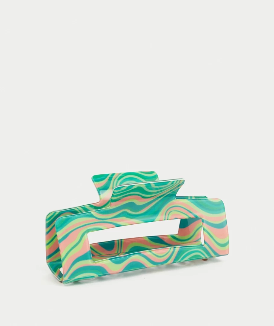 SWIRL RECTANGLE HAIR CLAW