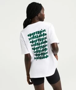 REWIND REPEAT BUBBLE LOGO BOYFRIEND T-SHIRT