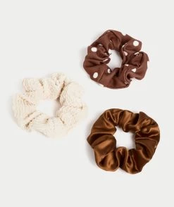 CHOC POLKA DOT SCRUNCHIE PACK