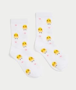 FLUFFY CHICK CREW SOCK