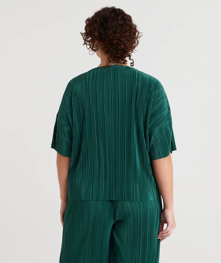 SADIE PLISSE PLEATED TOP - Image 5