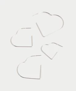 SILVER HEART HOOP PACK
