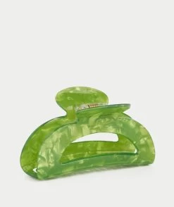 GREEN MARBLE CLASSIC HAIR CLAW