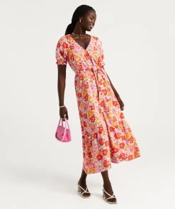 SYDNEY LINEN BUTTON DOWN MIDI DRESS