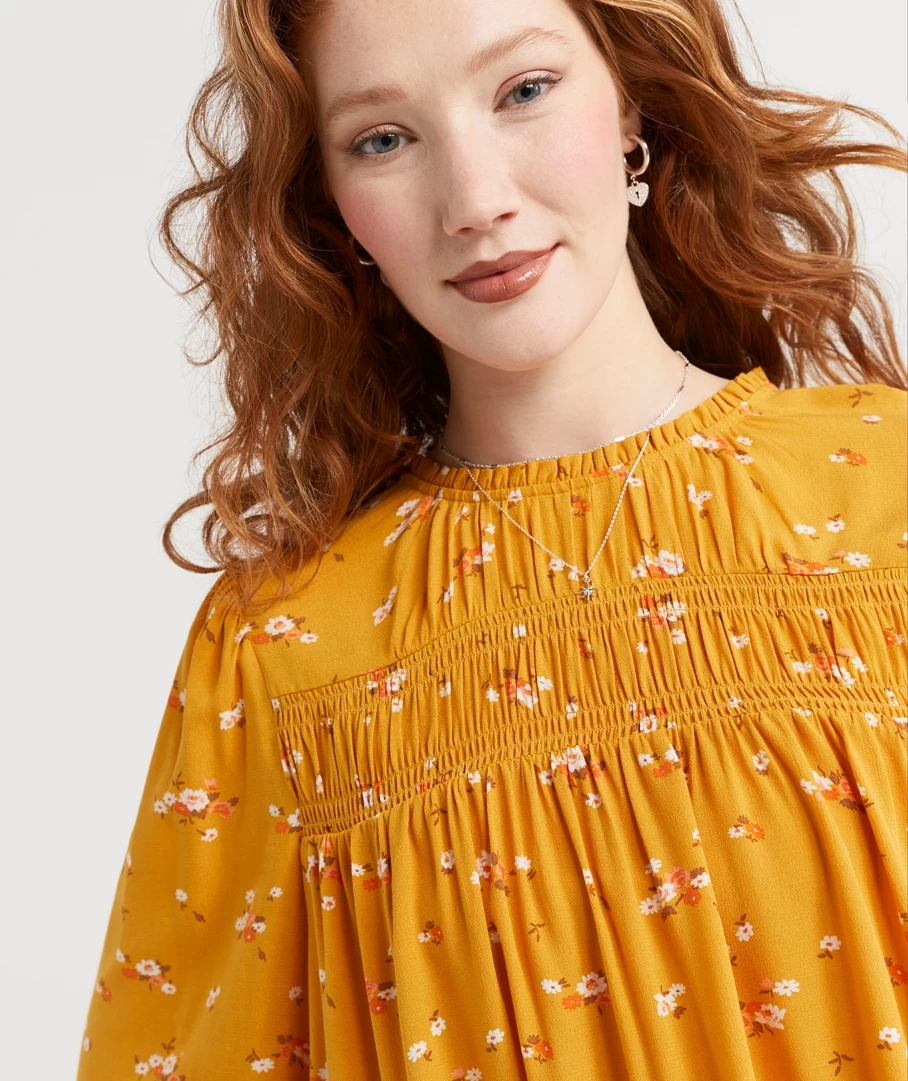 FAITH SHIRRED YOKE BLOUSE - Image 2