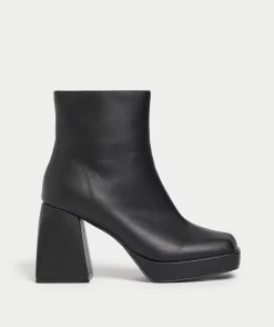 TANNER PLATFORM BOOT - BLACK