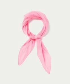 PINK PLISSE TEXTURED HAIR SCARF