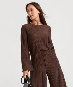 GISELLE PLISSE PLEATED TOP